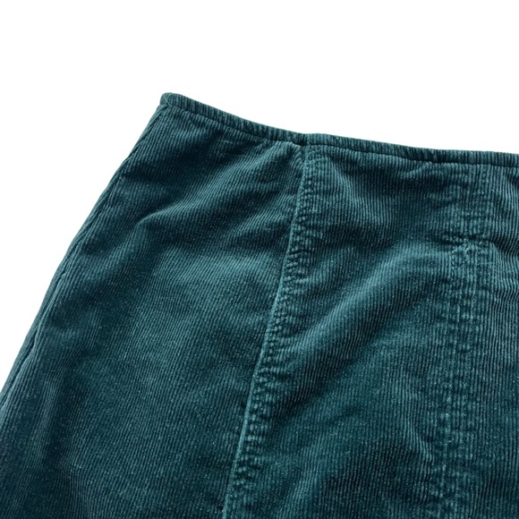 Pacsun Los Angeles Women’s Sz 28 Forest Green Soft Corduroy High Rise Mini Skirt - Picture 6 of 16